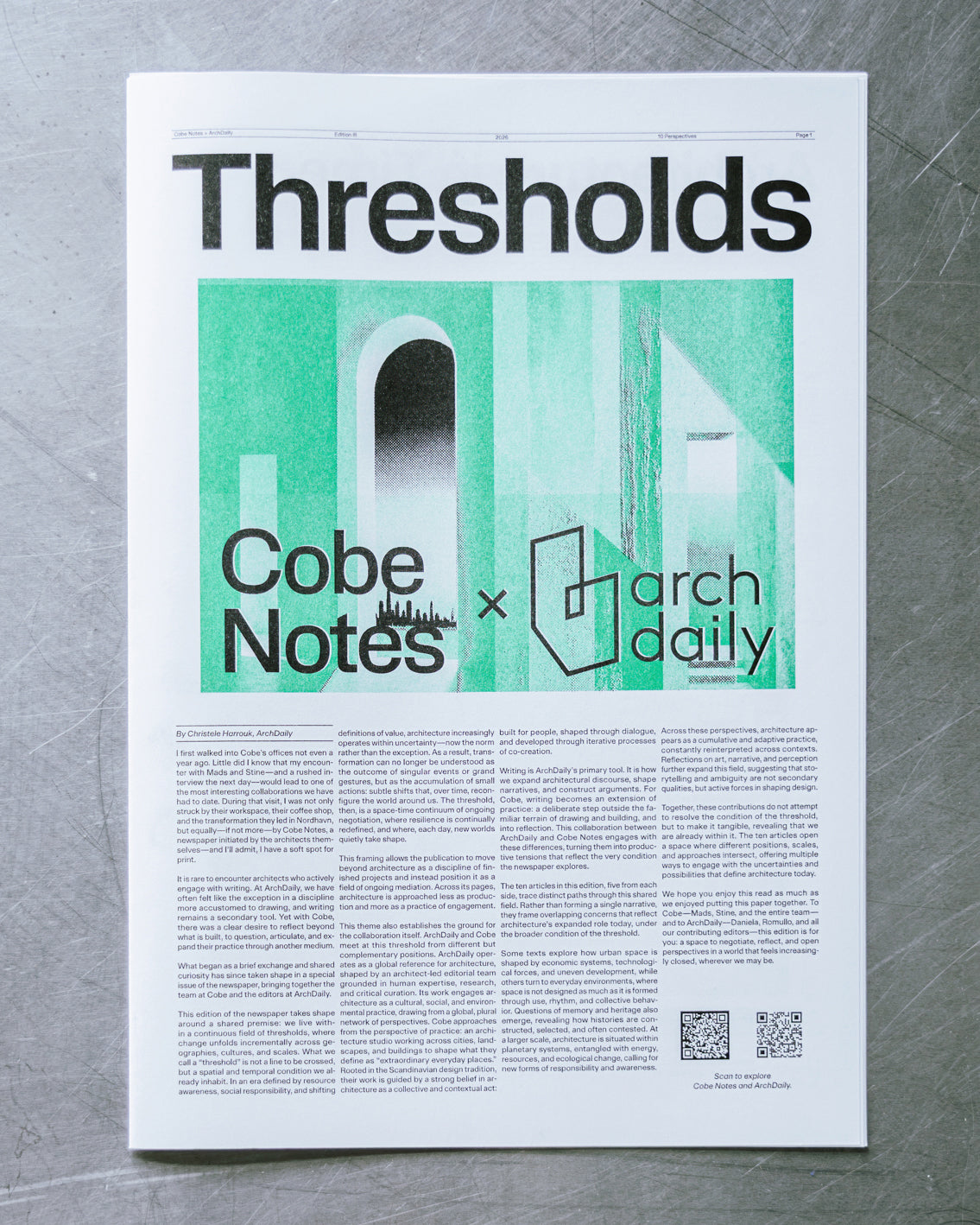 Cobe Notes, Edition III